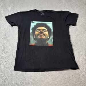 The Weeknd After Hours Tour T Shirt Adult Sz L Black Abel XO Graphic Rapper Tee